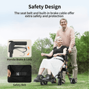 VOCIC Walker Wheelchair Combo Z51, Rollator Walker for Seniors with Seat