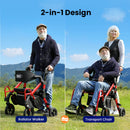 VOCIC Z55 2 in 1 Foldable Walker Wheelchair Combo 2025 Upgraded