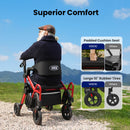 VOCIC Z55 2 in 1 Foldable Walker Wheelchair Combo 2025 Upgraded