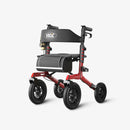 VOCIC Z57 Outdoor Rollator Walker with 12" All Terrain Big Wheels