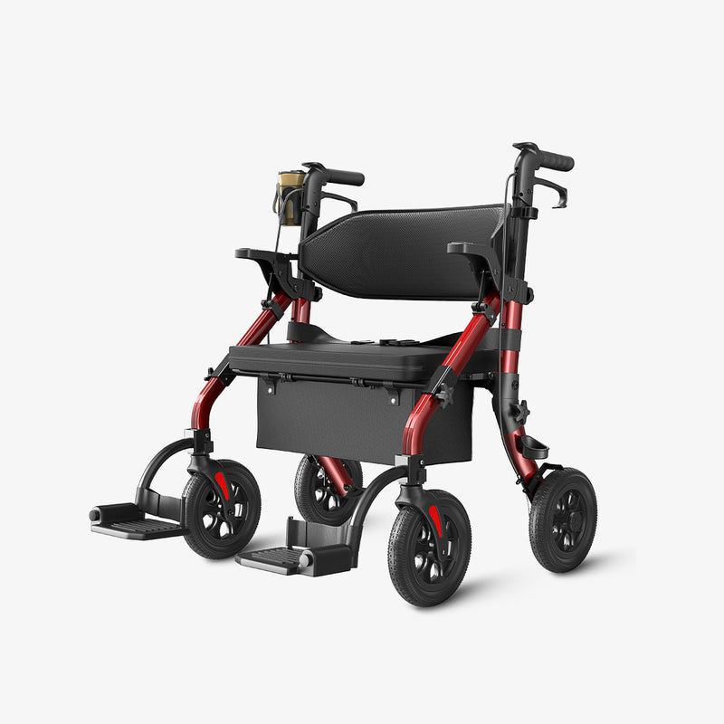 VOCIC Z59 2 in 1 Heavy Duty Walker Wheelchair Combo