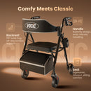 VOCIC Z63 Rollator Walker with Big Rubber Wheels