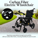 ZiiLIF X1 24V 300W Carbon Fiber Electric Wheelchair - 275lbs Capacity