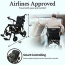 ZiiLIF X1 24V 300W Carbon Fiber Electric Wheelchair - 275lbs Capacity