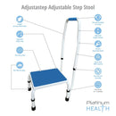 Platinum Health Group AdjustaStep Deluxe Step Stool with Handrail - Available in 300lb and 750lb Weight Capacity