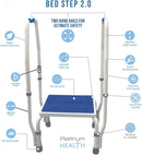 Platinum Health Group Bed Step 2.0 Adjustable Height Step Stool - 600lb Capacity