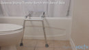 Platinum Health Group Gateway Premium Sliding Bath Transfer Bench with Swivel Seat PADDED