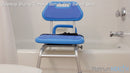 Platinum Health Group Gateway Premium Sliding Bath Transfer Bench with Swivel Seat PADDED
