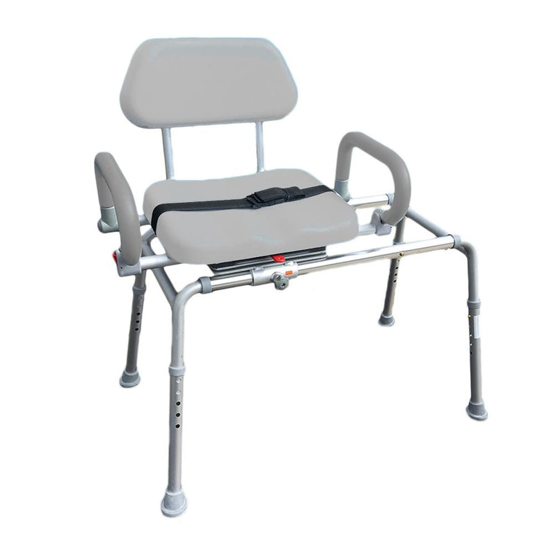 Platinum Health Group The Original Carousel Sliding Transfer Shower Bath Bench with Swivel Seat for Physically Handicapped or Disabled. ***FREE ONLINE BONUS OFFER***