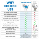 Platinum Health Group Soft-TOP 2.0 Deluxe Padded Raised Toilet Seat