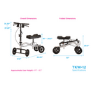 Nova Medical Heavy Duty Turning Knee Walker