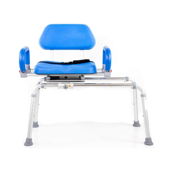 Platinum Health Group Carousel Sliding Transfer Shower Bath Bench with Swivel Seat