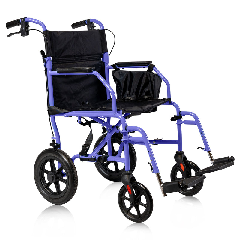 Platinum Health Group Hummingbird™ Ultra-Lightweight Foldable Transport Wheelchair for Handicapped