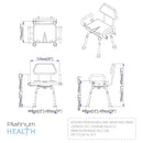 Platinum Health Group The Revolution Swivel Shower Chair for the Physically Handicapped or Disabled