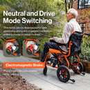 SuperHandy GoRide 2.0 Electric 48V Wheelchair - 300Lbs Capacity