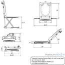 Platinum Health Group Tranquilo Premium Powered Bath Lift with Padded, SAFESWIVEL Rotating Seat and Power Recline Available with Rotating Seat or Deluxe Stationary Seat