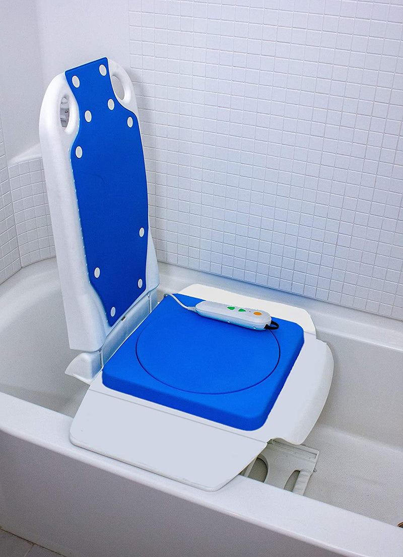 Platinum Health Group Tranquilo Premium Powered Bath Lift with Padded, SAFESWIVEL Rotating Seat and Power Recline Available with Rotating Seat or Deluxe Stationary Seat
