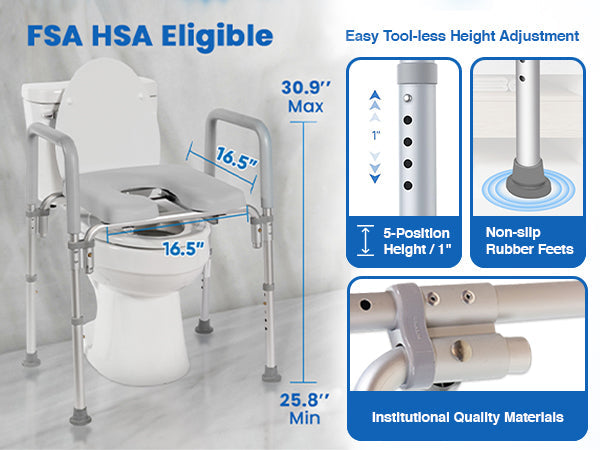 Platinum Health Group The Ultimate™ Raised Toilet Seat, Voted
