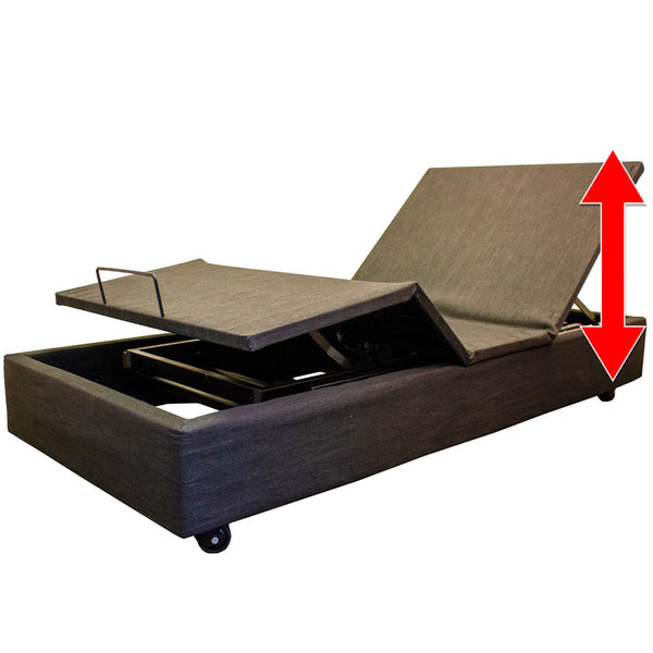 Platinum Health Group ELEVATE Wallhugger Height Adjustable Bed Base with Hi Lo Motor - Twin XL - Includes Free Waterproof Cover